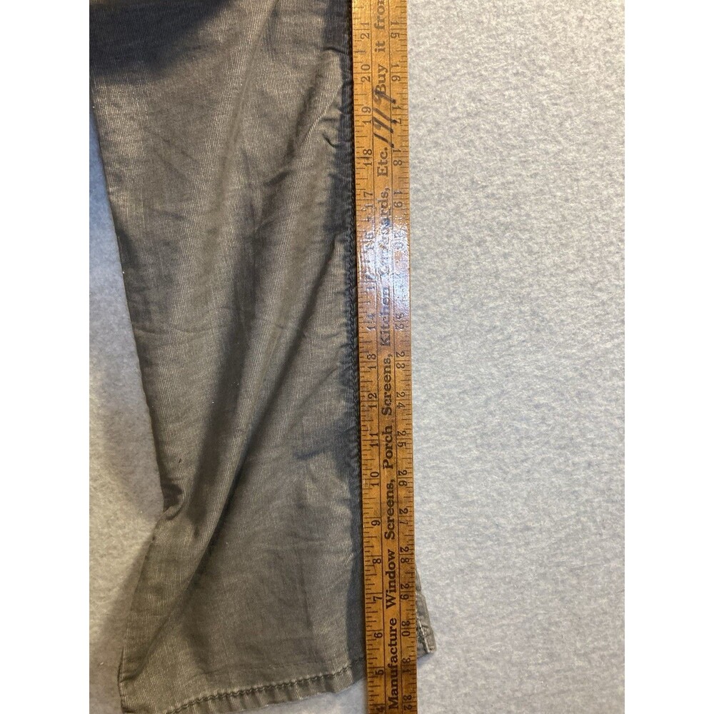 Stitch’s Platinum Denim Sz 33 Texas Gray Coderoy Flare Stretch Buffalo Country - Picture 10 of 13